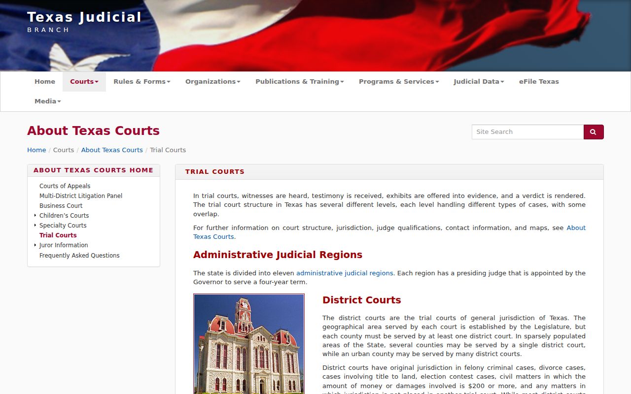Bastrop County warrant court hierarchy reference